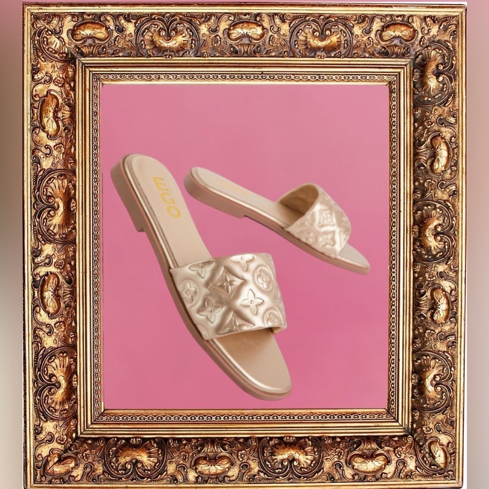 Designer Inspired Gold Slides